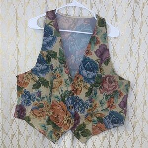 Floral Patterned Women's Vest